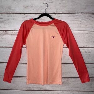 Speedo Long Sleeve Rash Guard Swim Shirt – Size Small Summer UPF Beach Vacation